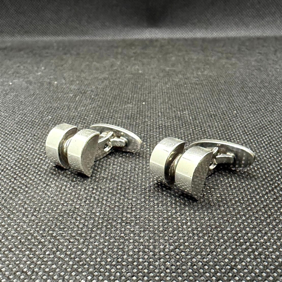Georg Jensen Cufflinks Model 67 Sterling Silver 925 Men's Vintage Denmark Design
