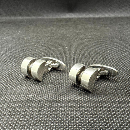 Georg Jensen Cufflinks Model 67 Sterling Silver 925 Men's Vintage Denmark Design