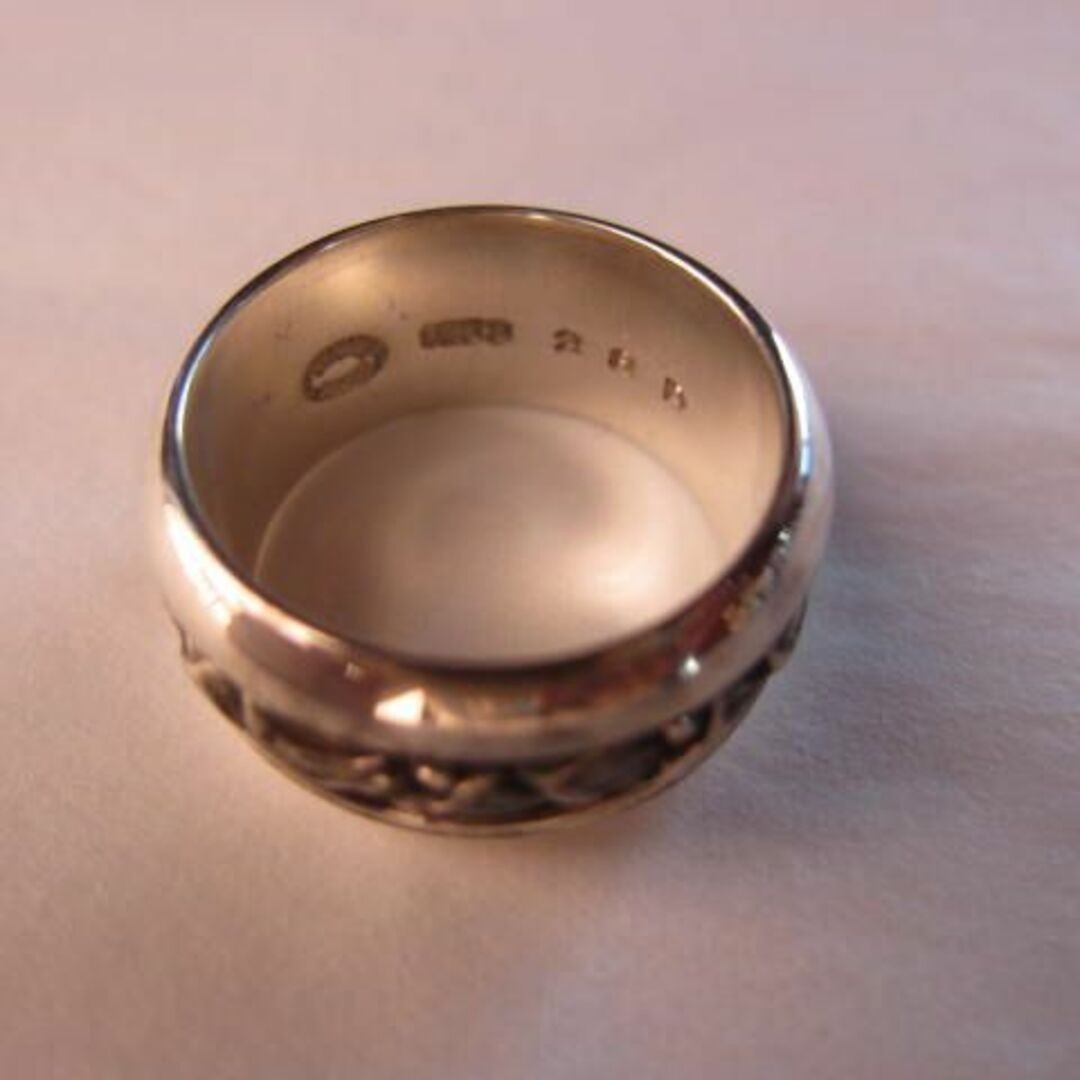 Georg Jensen # 28D Sterling Silver 925 Ring Size 52.5 US 6 Near Mint