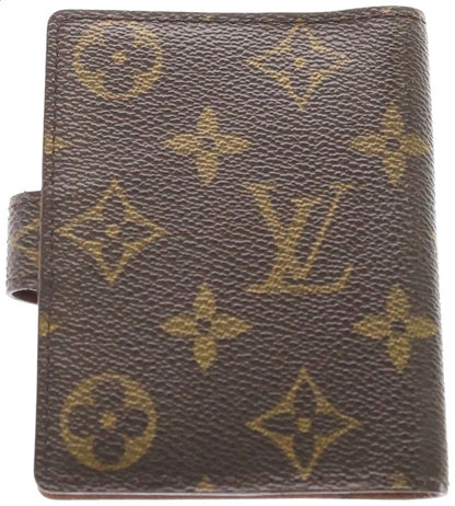 Louis Vuitton Monogram Agenda Mini Notebook Cover R20007 Brown PVC Leather Used