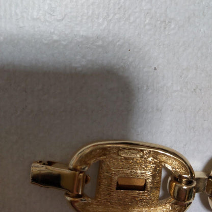 Christian Dior Vintage Crystal Bracelet Gold Plated Authentic From Japan