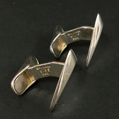 Hans Hansen Denmark Sterling Silver 925 Cufflinks Triangle Design Modernist Mens