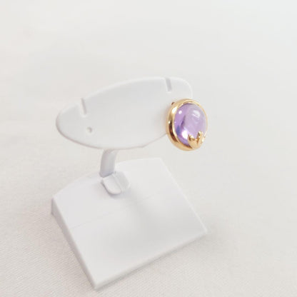 Tiffany & Co Olive Leaf Amethyst Single Earring Yellow Gold 750 18K 10.5x10.5mm