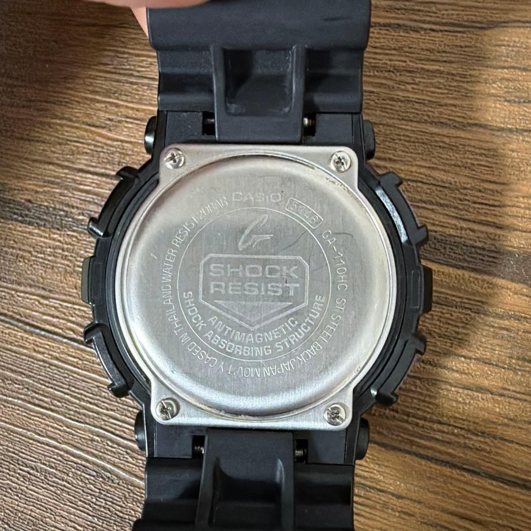 CASIO G-SHOCK GA-110HC-1AJF Mens Watch Black Purple Blue Analog Digital 51mm