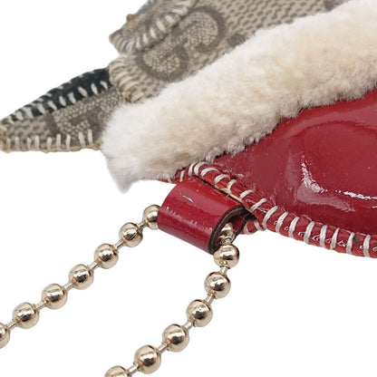 Gucci Authentic Guccissima Christmas Version Chihuahua Charm Key Ring Used Santa