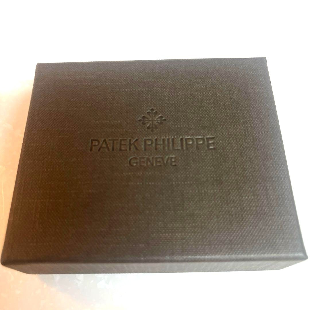 PATEK PHILIPPE Dark Brown Leather Coin Case Purse Novelty Small Wallet 8.5cm