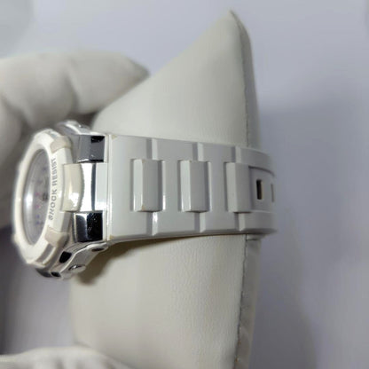 CASIO Baby-G BGA-1100GR Analog Digital Womens Watch White Resin Shock Resist