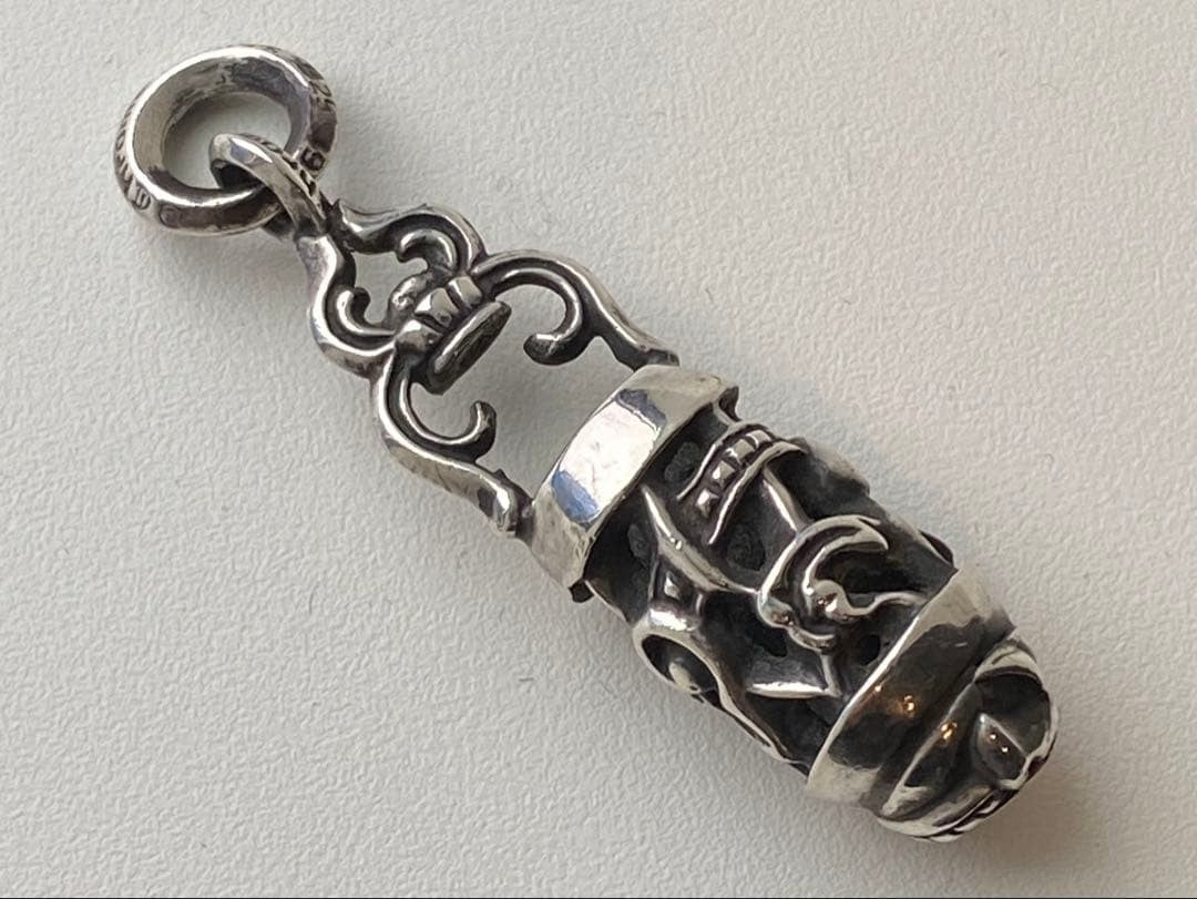 Chrome Hearts Authentic Celtic Roller 925 Pendant Keyring Parts 8cm 3.1" 24.83g