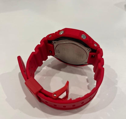 CASIO G-SHOCK GA-2100-4AJF Analog Digital Watch Red Resin Case 20BAR Carbon Core