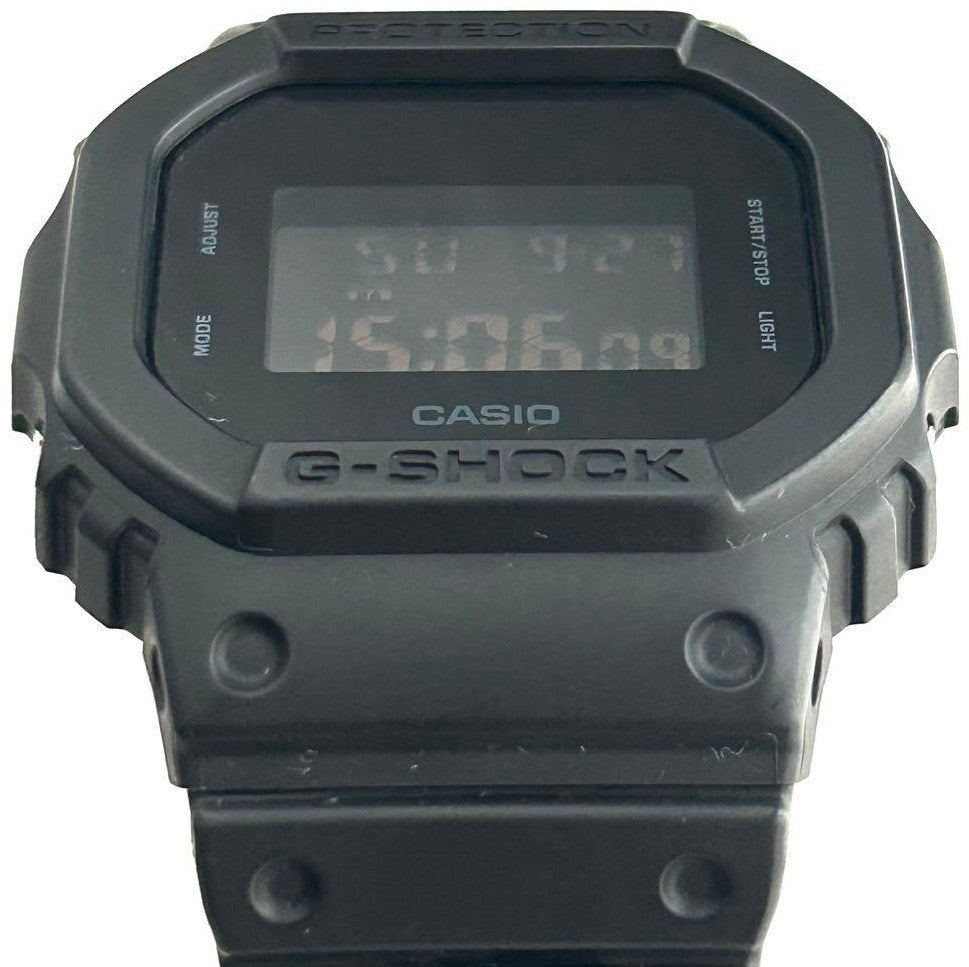 CASIO G-SHOCK DW-5600UBB All Black Mens Digital Watch New Battery Resin 43mm