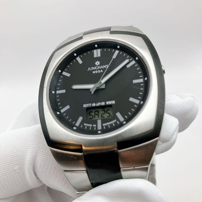 Junghans Mega DCF77 40-JJY-60 Radio-Controlled Quartz Watch Men