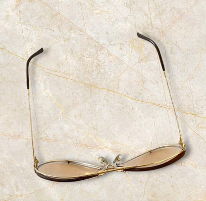 Porsche Design Carrera 5623 Vtg Teardrop Sunglasses Gold Frame Brown Lens Used