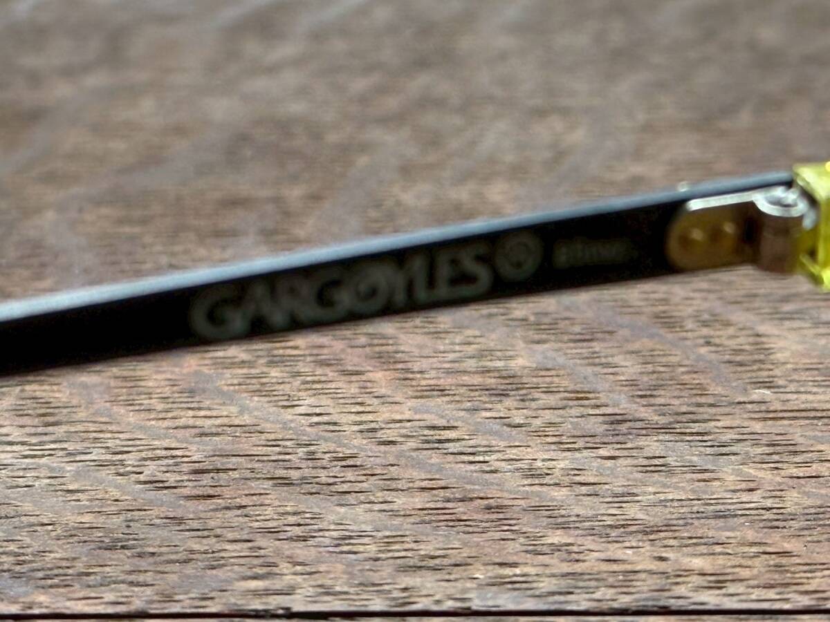 Gargoyles Auth Sunglasses Yellow Lens with Case Vintage Style Used Black Frames