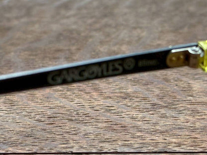 Gargoyles Auth Sunglasses Yellow Lens with Case Vintage Style Used Black Frames