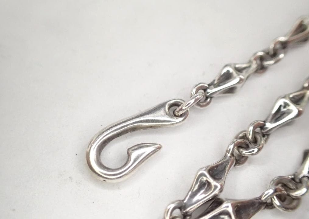 Bloody Mary Tiny Bone Chain Necklace Silver 925 50cm 19.7" Used 24.9ｇ Hook
