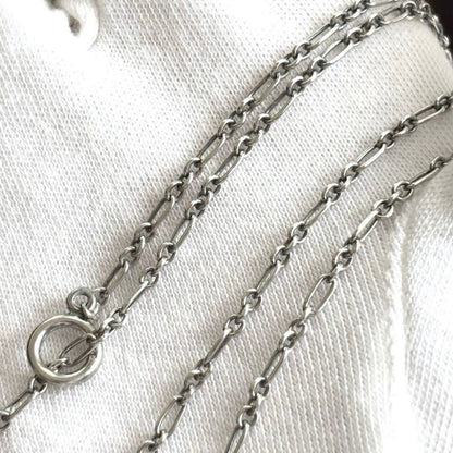Georg Jensen Sterling Silver 925 Figaro Chain Toggle Necklace 45cm 17.7 in