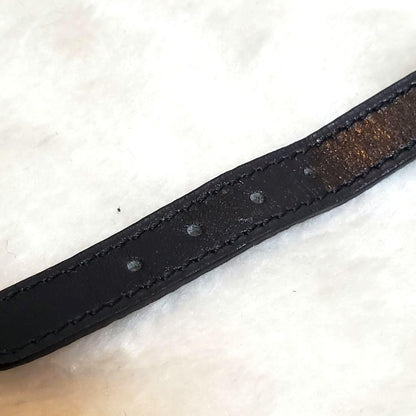 Celine Leather Bracelet Bangle Gold Hardware L 21cm 8.2in Excellent