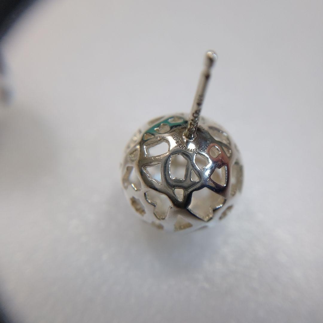 Tiffany Co Marrakesh Stud Earrings Sterling Silver 925 Used Authentic