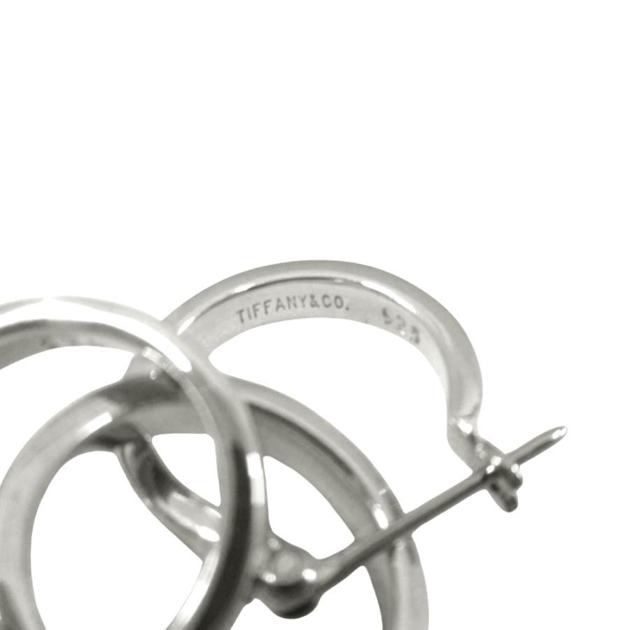 Tiffany & Co Sterling Silver 925 Triple Hoop Earrings Paloma Picasso Excellent