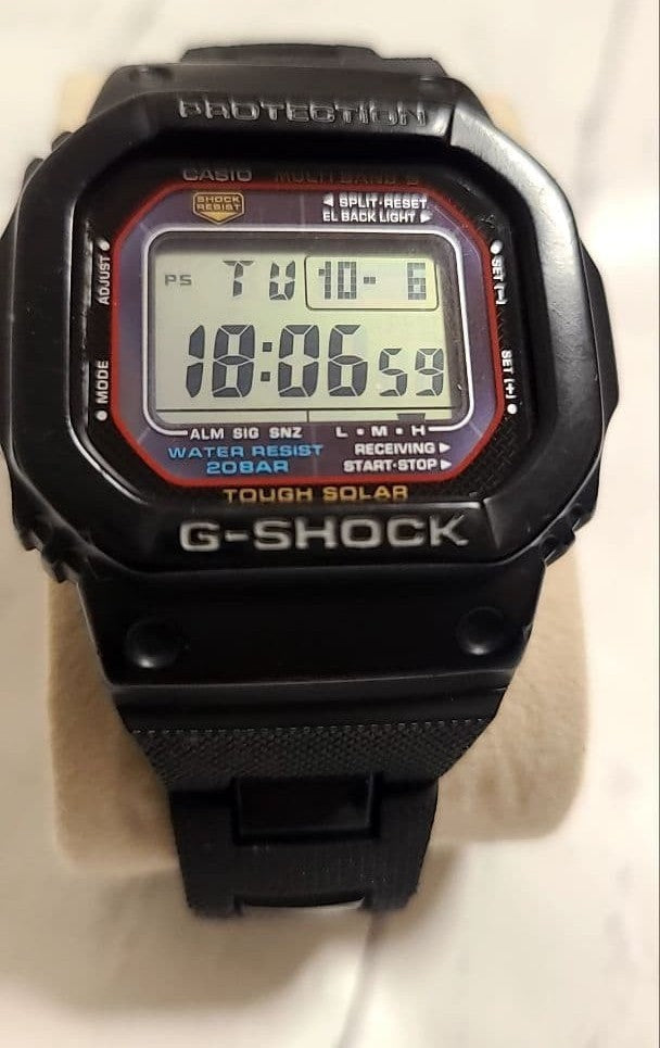CASIO G-SHOCK GW-M5600 Tough Solar Multiband 6 Mens Digital Watch Black Resin