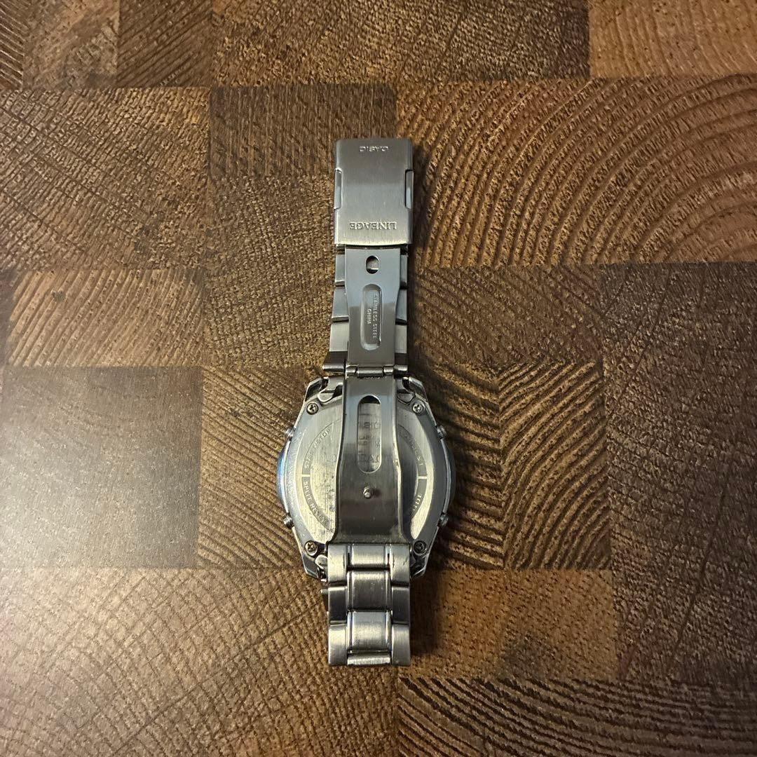 CASIO LINEAGE LIW-M610 Tough Solar Radio Multiband 6 Mens Watch Black Dial Steel