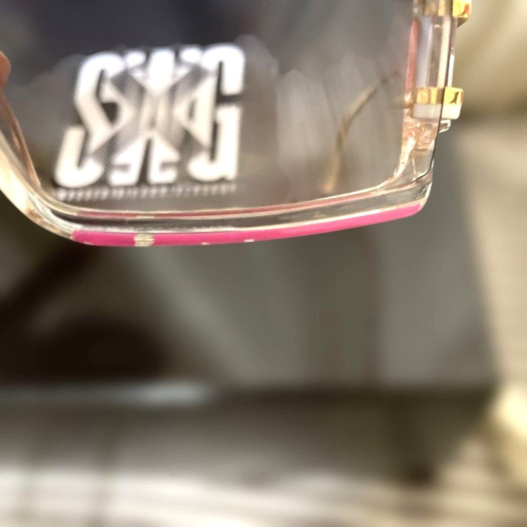 CAZAL 858 COL.255 Sunglasses Clear Pink Turquoise SWAGGER Collab Germany 61□21-1
