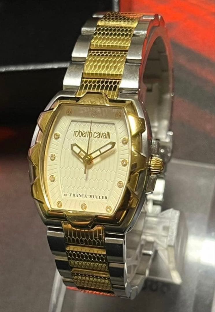 Roberto Cavalli by Franck Muller RV2L024 Quartz Analog Watch Women Swiss Made