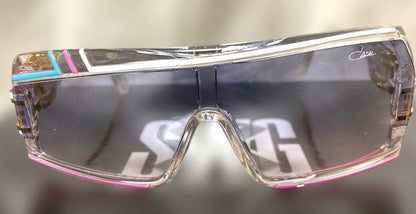 CAZAL 858 COL.255 Sunglasses Clear Pink Turquoise SWAGGER Collab Germany 61□21-1