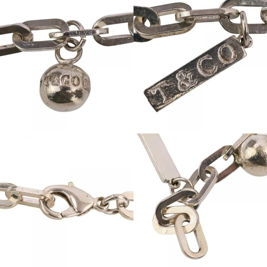 Excellent Tiffany & Co Sterling Silver 925 1837 5 Charm Oval Chain Link Bracelet