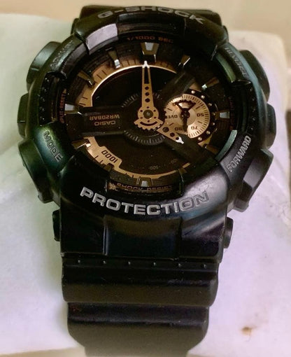 CASIO G-SHOCK GA-110RG Mens Analog Digital Watch Black Rose Gold Dial 51mm