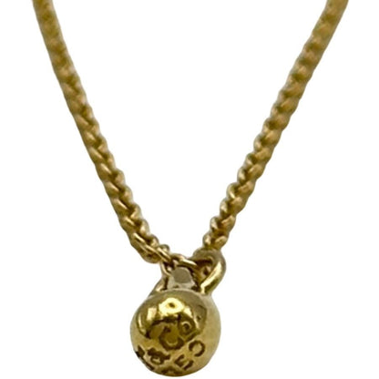 Tiffany & Co Yellow Gold 18K Teardrop Pendant Necklace L 40cm 15.7in Excellent