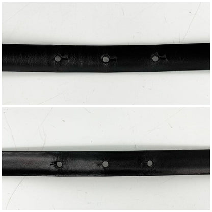 Vintage Gucci 96 AW Black Leather Silver Tone Buckle Belt 85cm 33.4in Tom Ford