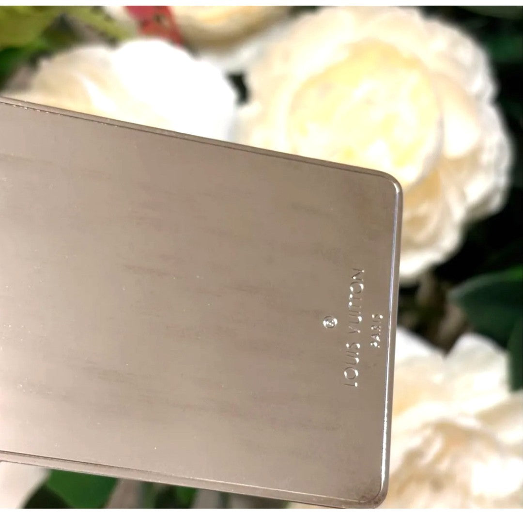 Louis Vuitton Multicolor Etui Miroir Mirror Case M92651 White Canvas 6.5x9.5cm