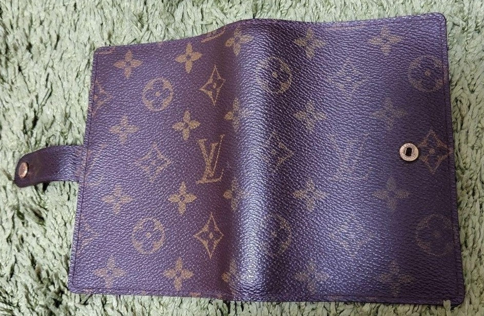 Louis Vuitton Monogram System Agenda Cover 6 Ring Notebook Canvas Snap Button