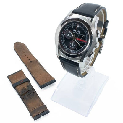 Gucci 5500 YA055206 Chronograph Black Dial Day Date Quartz Watch Men 11482826