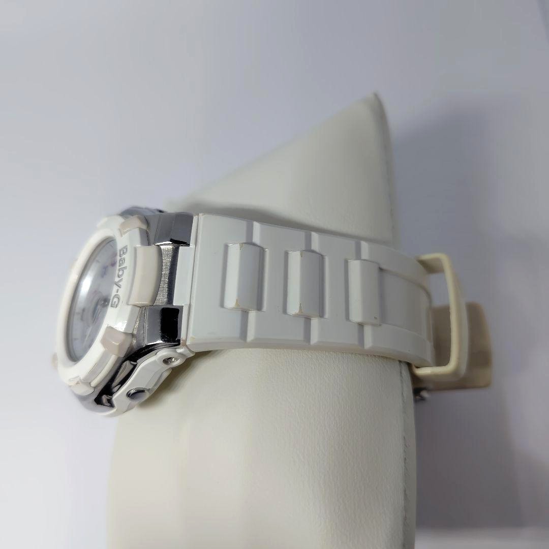 CASIO Baby-G BGA-1100GR Analog Digital Womens Watch White Resin Shock Resist
