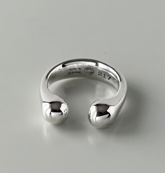 Vintage Georg Jensen # 217 Silver 925 Ring Size 49 US 4.75 Flemming Eskildsen