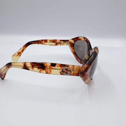 GUCCI GG2402/N/S Sunglasses Pattern Brown Gold Interlocking GG