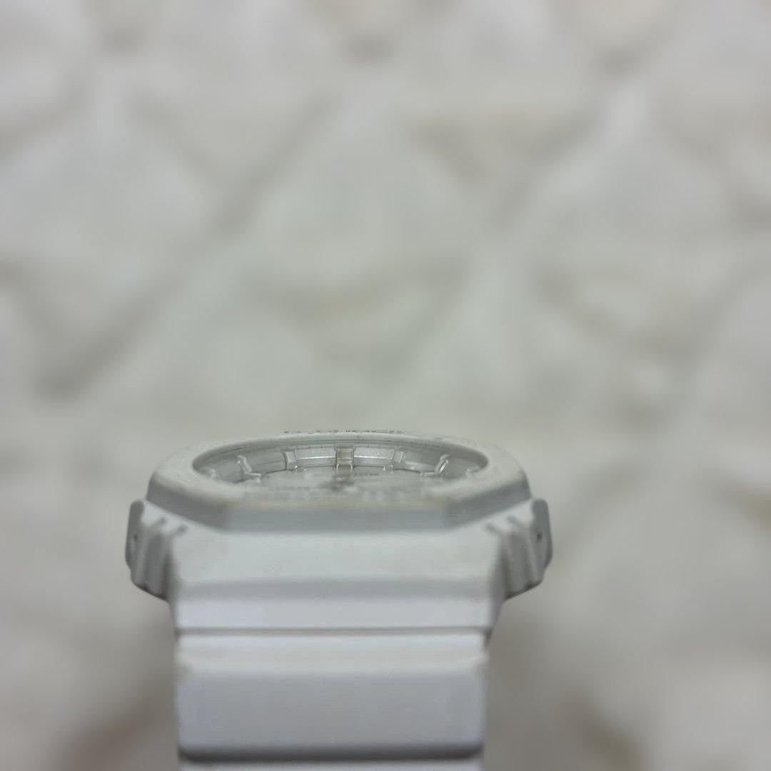 CASIO G-SHOCK GA-2100VA Analog Digital Watch White Resin Case 45mm Octagon Light