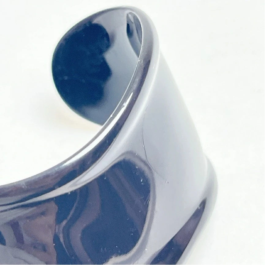 Authentic Tiffany & Co Ruthenium Bone Cuff Bracelet Size S Elsa Peretti