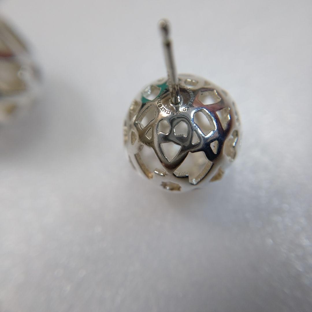 Tiffany Co Marrakesh Stud Earrings Sterling Silver 925 Used Authentic