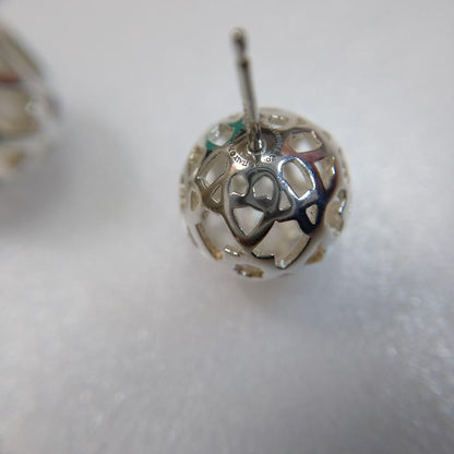 Tiffany Co Marrakesh Stud Earrings Sterling Silver 925 Used Authentic