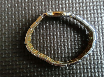 Yves Saint Laurent YSL Octagon Ladies Quartz Watch Gold Silver SS GP Japan VTG