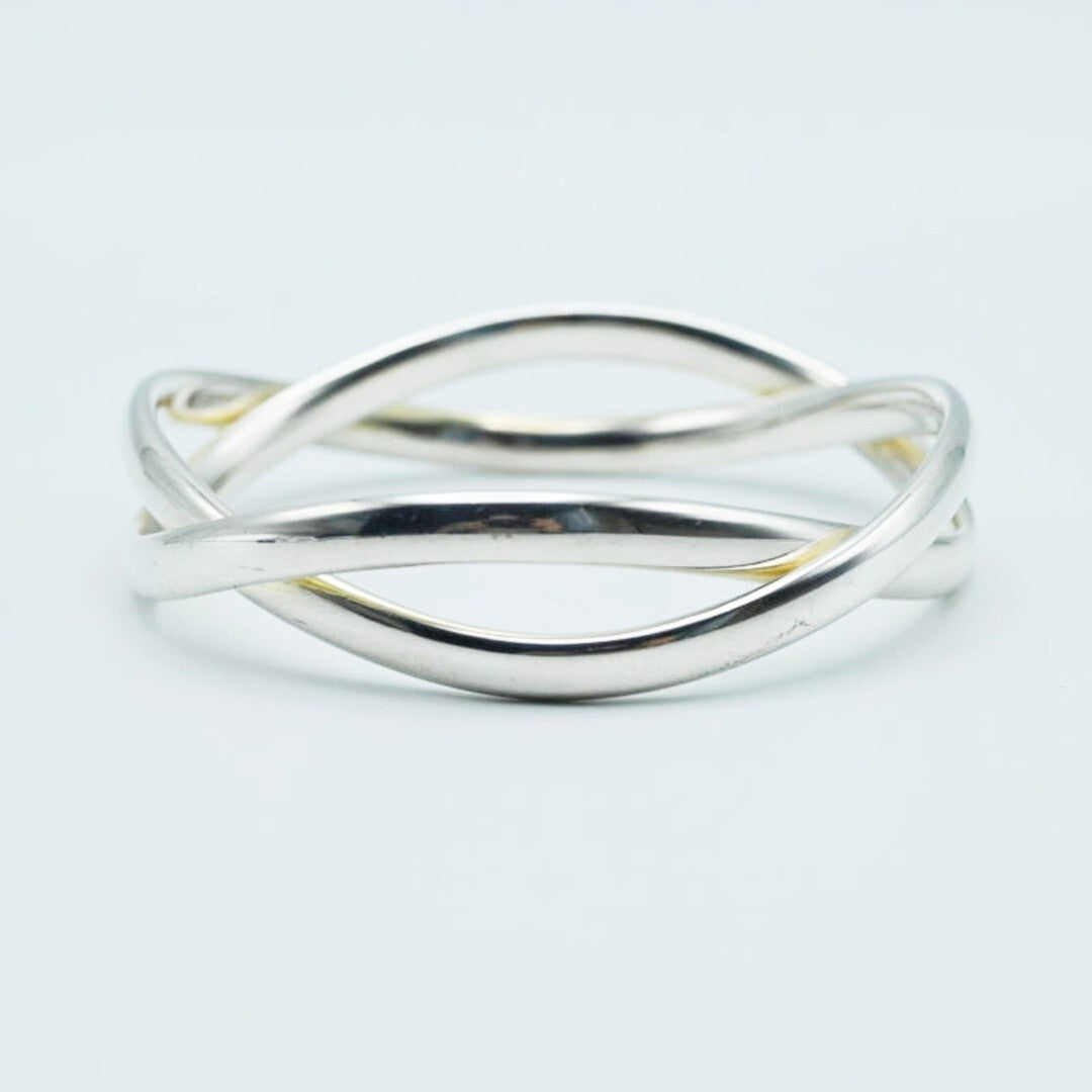 Georg Jensen # 237B Sterling Silver 925 Bangle Bracelet Astrid Fog Denmark RARE