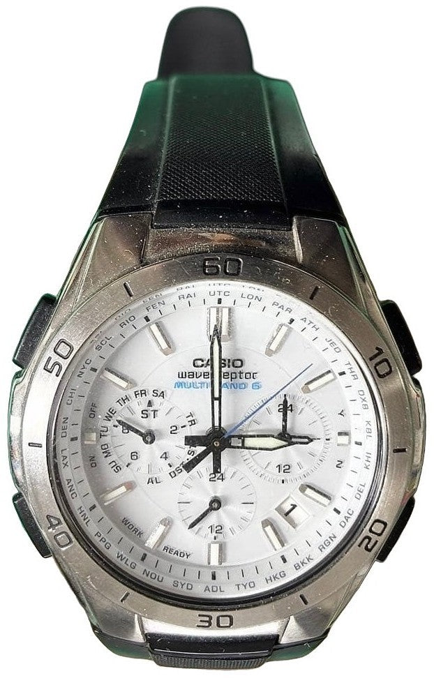 CASIO Wave Ceptor WVQ-M410-7AJF Solar Radio Watch White Dial Multiband 6 Mens