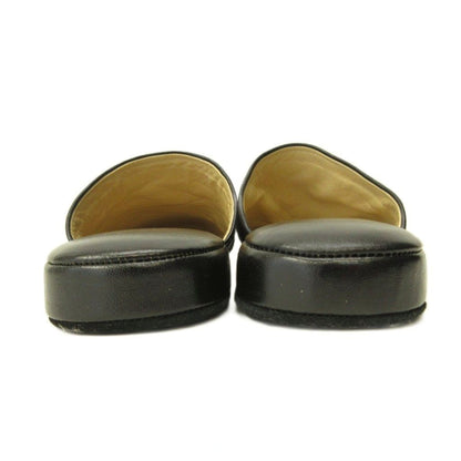 Christian Dior Trotter Beige Canvas Leather Sandals Slippers Room Shoes Size 41