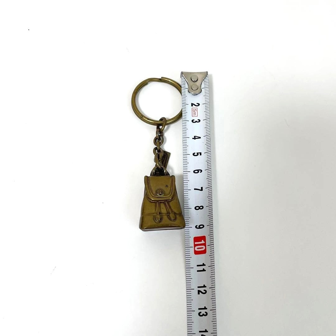 COACH Old Coach Backpack Turnlock Keychain Keyring Brass Bag Charm Vintage USA