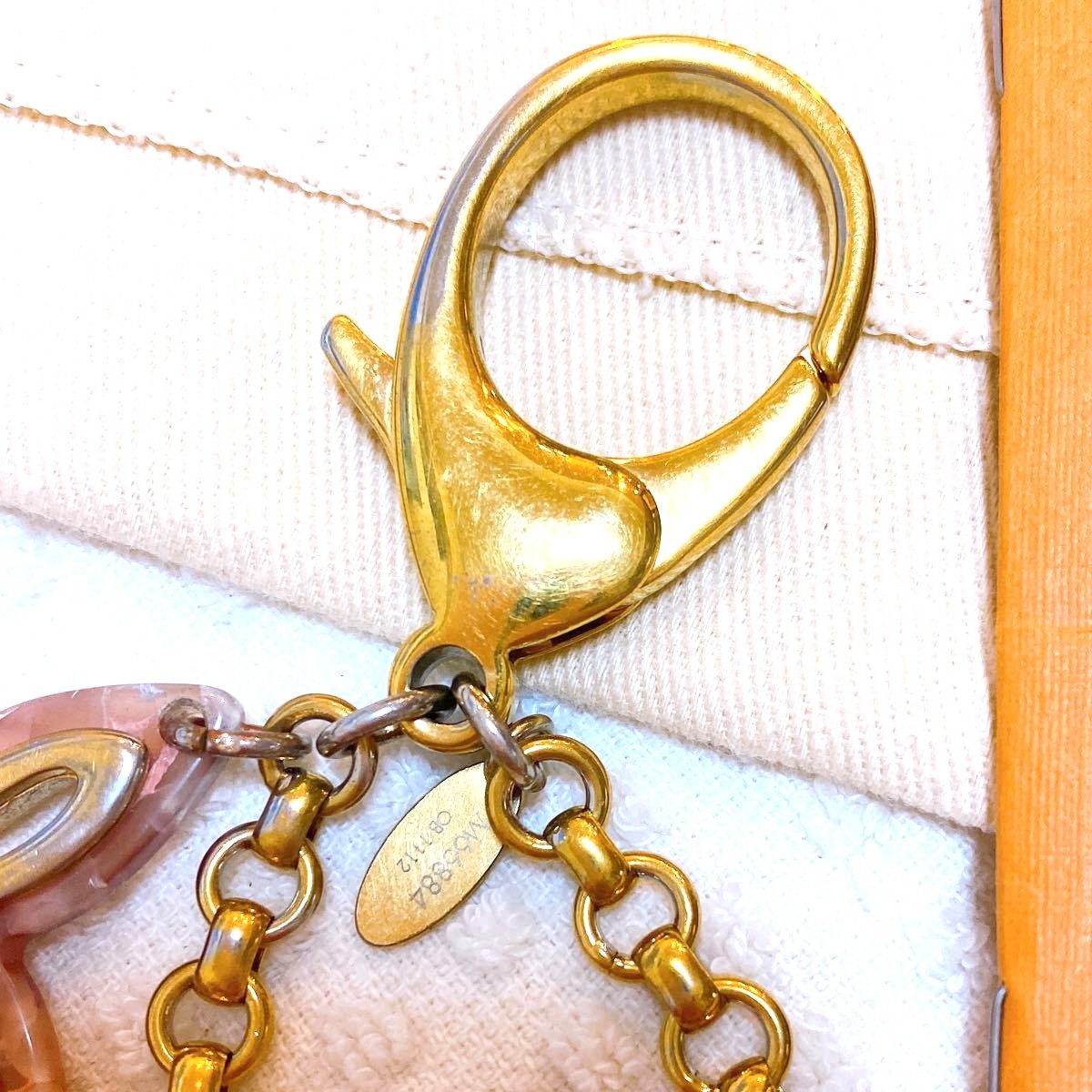 Louis Vuitton Bijou Sac Insolence Bag Charm Keychain Gold Resin M66884 6.0in