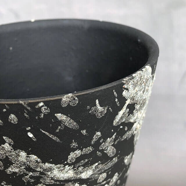 Kamiyama MIYABI Pot Shigarakiyaki Φ3.9”x 3.3" Agave caudex Cactus Japan Bonsai