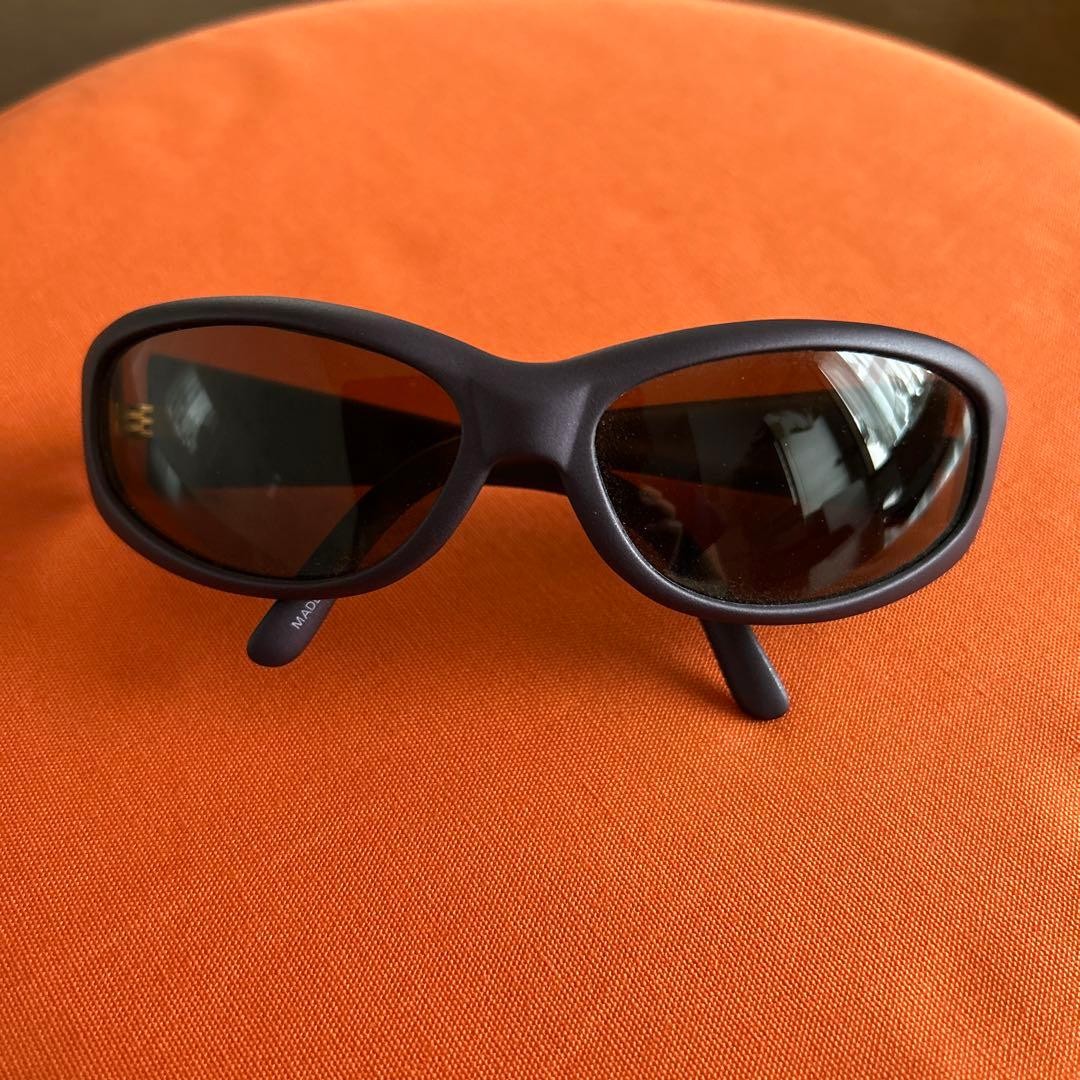 Arnette Vtg 90s Catfish Sunglasses Purple Brown Frame Surf Snowboard Italy Used